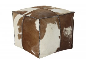 Pouf Cow Leather Brown (182435)