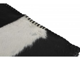 Pouf Cow Leather Black (182438)