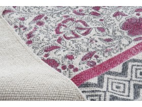 Set of 2 Carpets Cotton Flowers (161948)