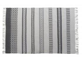 Carpet Cotton Fringes White&Grey (166764)