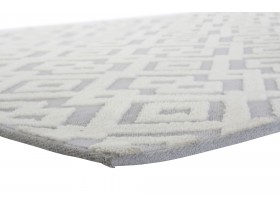 Carpet Geometrical Grey/White