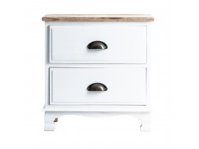 White Wooden Bedside Table (60352)