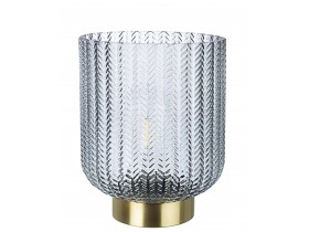 Grey Glass Led Lamp (827455)