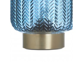 Blue Glass Led Lamp (152045)