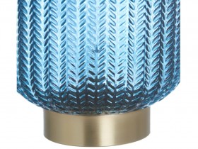 Blue Glass Led Lamp (152046)
