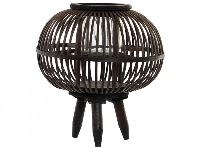 Candle Holder Wicker (165203)