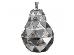 Pear Silver and Crystal (107343)