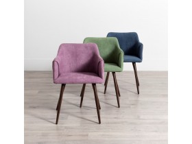 UPHOLSTERED ARMCHAIR LILAC (105993)