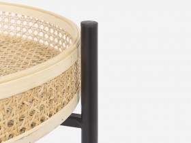 Small Round Side Table Rattan (722131)