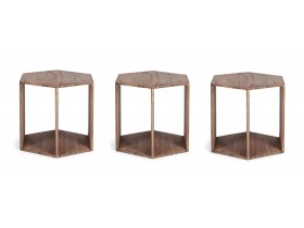 Set of 3 wooden Coffee Tables (746515)