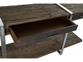 CONSOLE TABLE RECYCLED WOOD BROWN (182048)