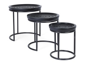 Set of 3 Round Tables (746661)