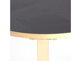 Side/Coffee Table Metal Glass (26021)