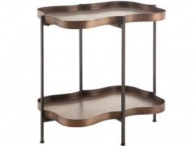 Side Table Old- Gold Metal (600284)