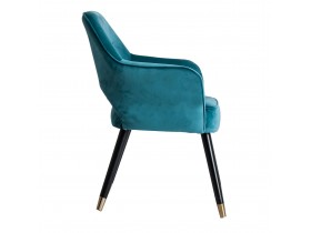 Upholstered Arm Chair Blue Velvet (27115)