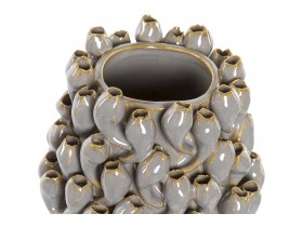 Vase Ceramic Grey S (165326)
